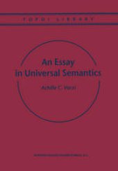 book An Essay in Universal Semantics