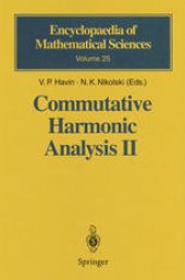 book Commutative Harmonic Analysis II: Group Methods in Commutative Harmonic Analysis