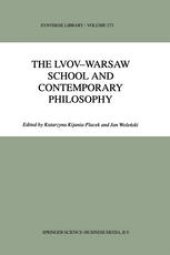 book The Lvov-Warsaw School and Contemporary Philosophy