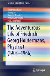 book The Adventurous Life of Friedrich Georg Houtermans, Physicist (1903-1966)