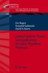 book Control Systems Theory and Applications for Linear Repetitive Processes