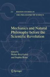 book Mechanics and Natural Philosophy Before the Scientific Revolution