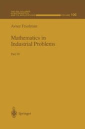 book Mathematics in Industrial Problems: Part 10