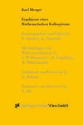 book Karl Menger: Ergebnisse eines Mathematischen Kolloquiums