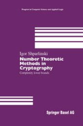 book Number Theoretic Methods in Cryptography: Complexity lower bounds