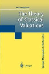 book The Theory of Classical Valuations