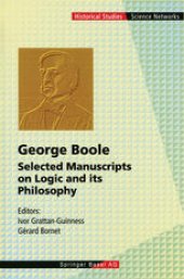 book George Boole: Selected Manuscripts on Logic and its Philosophy