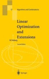 book Linear Optimization and Extensions