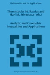 book Analytic and Geometric Inequalities and Applications