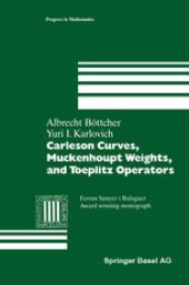 book Carleson Curves, Muckenhoupt Weights, and Toeplitz Operators