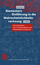 book Elementare Einführung in die Wahrscheinlichkeitsrechnung