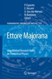 book Ettore Majorana: Unpublished Research Notes on Theoretical Physics