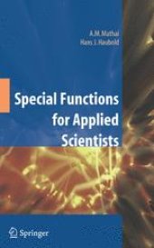 book Special Functions for Applied Scientists