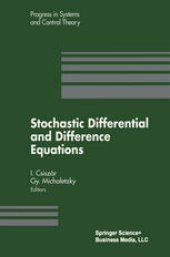 book Stochastic Differential and Difference Equations