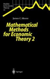 book Mathematical Methods for Economic Theory 2