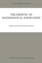 book The Growth of Mathematical Knowledge