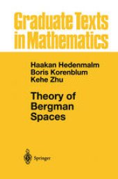 book Theory of Bergman Spaces