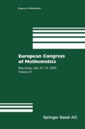 book European Congress of Mathematics: Barcelona, July 10–14, 2000 Volume II