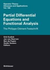 book Partial Differential Equations and Functional Analysis: The Philippe Clément Festschrift