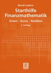 book Starthilfe Finanzmathematik: Zinsen — Kurse — Renditen