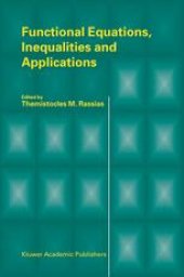 book Functional Equations, Inequalities and Applications