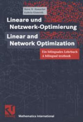 book Lineare und Netzwerk-Optimierung / Linear and Network-Optimization: Ein bilinguales Lehrbuch. A bilingual textbook