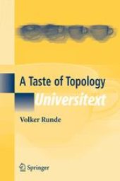 book A Taste of Topology