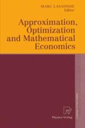 book Approximation, Optimization and Mathematical Economics