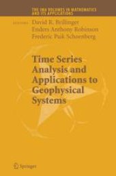 book Time Series Analysis and Applications to Geophysical Systems