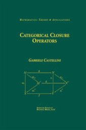 book Categorical Closure Operators