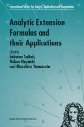 book Analytic Extension Formulas and their Applications