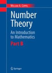 book Number Theory: An Introduction to Mathematics: Part B