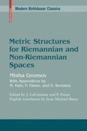 book Metric Structures for Riemannian and Non-Riemannian Spaces