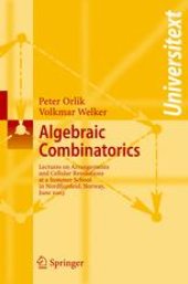 book Algebraic Combinatorics: Lectures at a Summer School in Nordfjordeid, Norway, June 2003