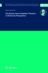 book The Brauer-Hasse-Noether Theorem in Historical Perspective