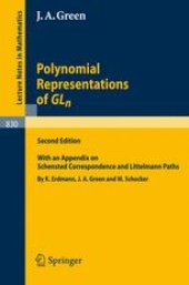 book Polynomial Representations of GL  n  