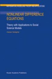 book Nonlinear Difference Equations: Theory with Applications to Social Science Models