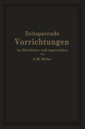 book Zeitsparende Vorrichtungen im Maschinen- und Apparatebau
