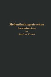 book Meßentladungsstrecken (Ionenstrecken)