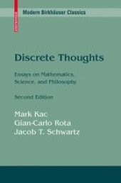 book Discrete Thoughts: Essays on Mathematics, Science, and Philosophy