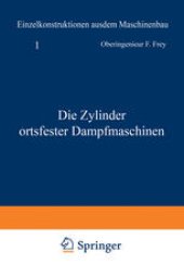 book Die Zylinder ortsfester Dampfmaschinen