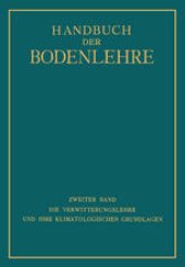 book Die Verwitterungslehre und ihre Klimatologischen Grundlagen