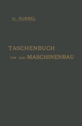 book Taschenbuch für den Maschinenbau