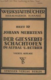 book Der Gießerei-Schachtofen im Aufbau und Betrieb