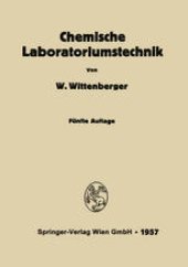 book Chemische Laboratoriumstechnik: Ein Hilfsbuch für Laboranten und Fachschüler