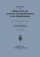 book Hilfsbuch für die praktische Werkstoffabnahme in der Metallindustrie