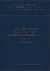 book Die Physikalischen Grundlagen der Hochfrequenztechnik