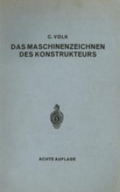 book Das Maschinenzeichnen des Konstrukteurs