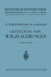 book Gestaltung von Wälzlagerungen