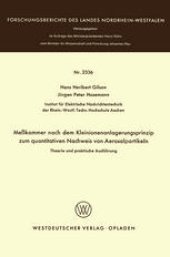 book Meßkammer nach dem Kleinionenanlagerungsprinzip zum quantitativen Nachweis von Aerosolpartikeln Theorie und praktische Ausführung